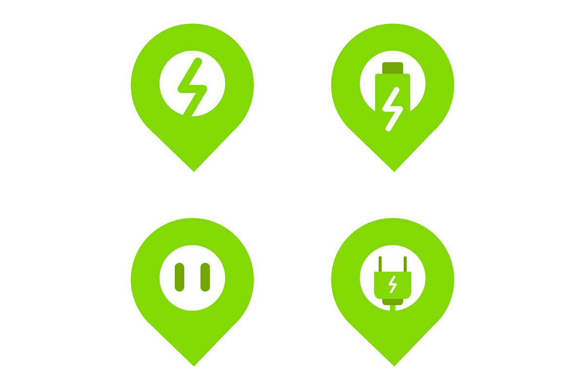 green energy illustration, an Icon by sekitarief