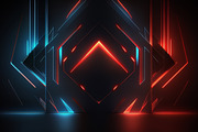 Red and Blue Futuristic Backgrounds, a Background Graphic by Bilgep_design (Thumbnail 7 of 17)