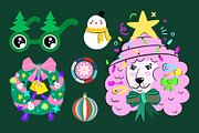 Whimsical Christmas Collection, an Illustration by Alina Sh (Thumbnail 5 of 9)