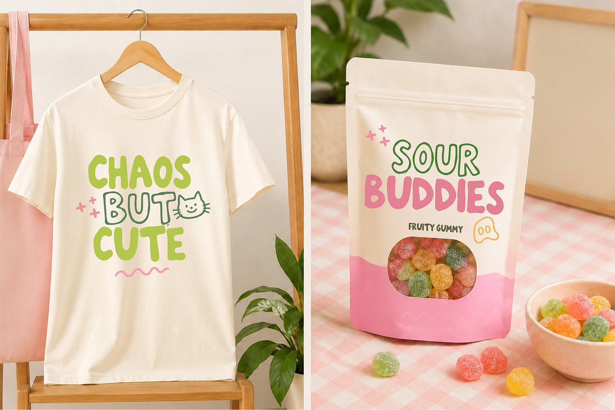 Chunky Chaos Handwritten Font Duo, a Handwritten Font by cocodesign (Photo 3 of 8)