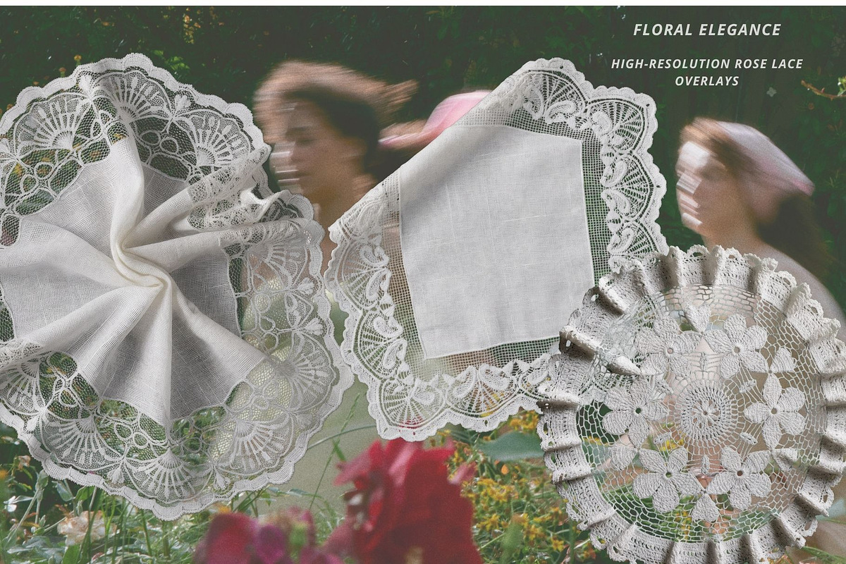 Floral Lace Ornament Kit, a Texture Graphic by NatalieArtsDenysenko (Photo 4 of 10)