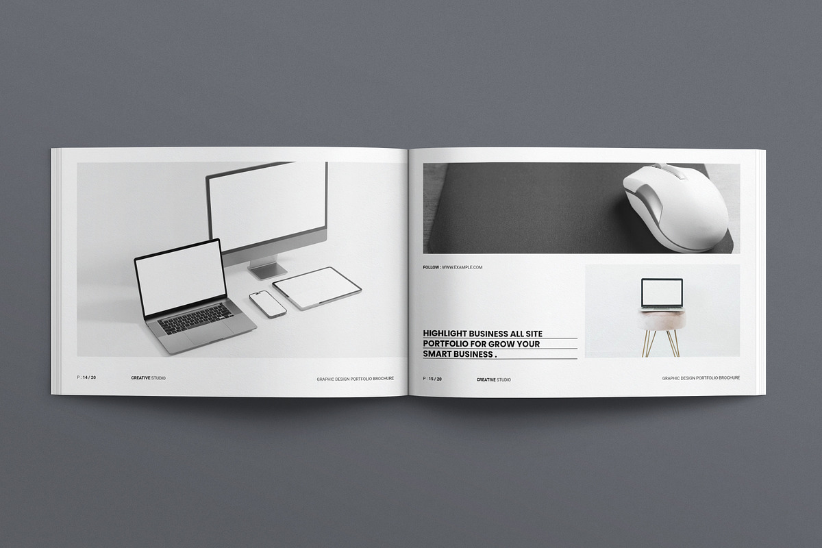 Graphic Design Portfolio Brochure, a Brochure Template by E-Type (Photo 6 of 8)