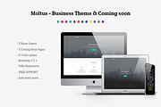 Moltus - Onepage & Coming Pages, a HTML Template by Pichforest Studio (Thumbnail 1 of 3)