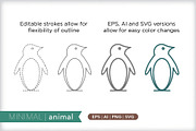 Minimal animal icons, an Outline Icon by Picture Window (Thumbnail 5 of 5)