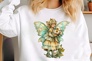 Whimsical Spring Fairy Clipart, an Illustration by SinaCreation (Thumbnail 4 of 9)