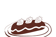 Hand painted bakery line set with, a Food Illustration by okskukuruza (Thumbnail 3 of 3)