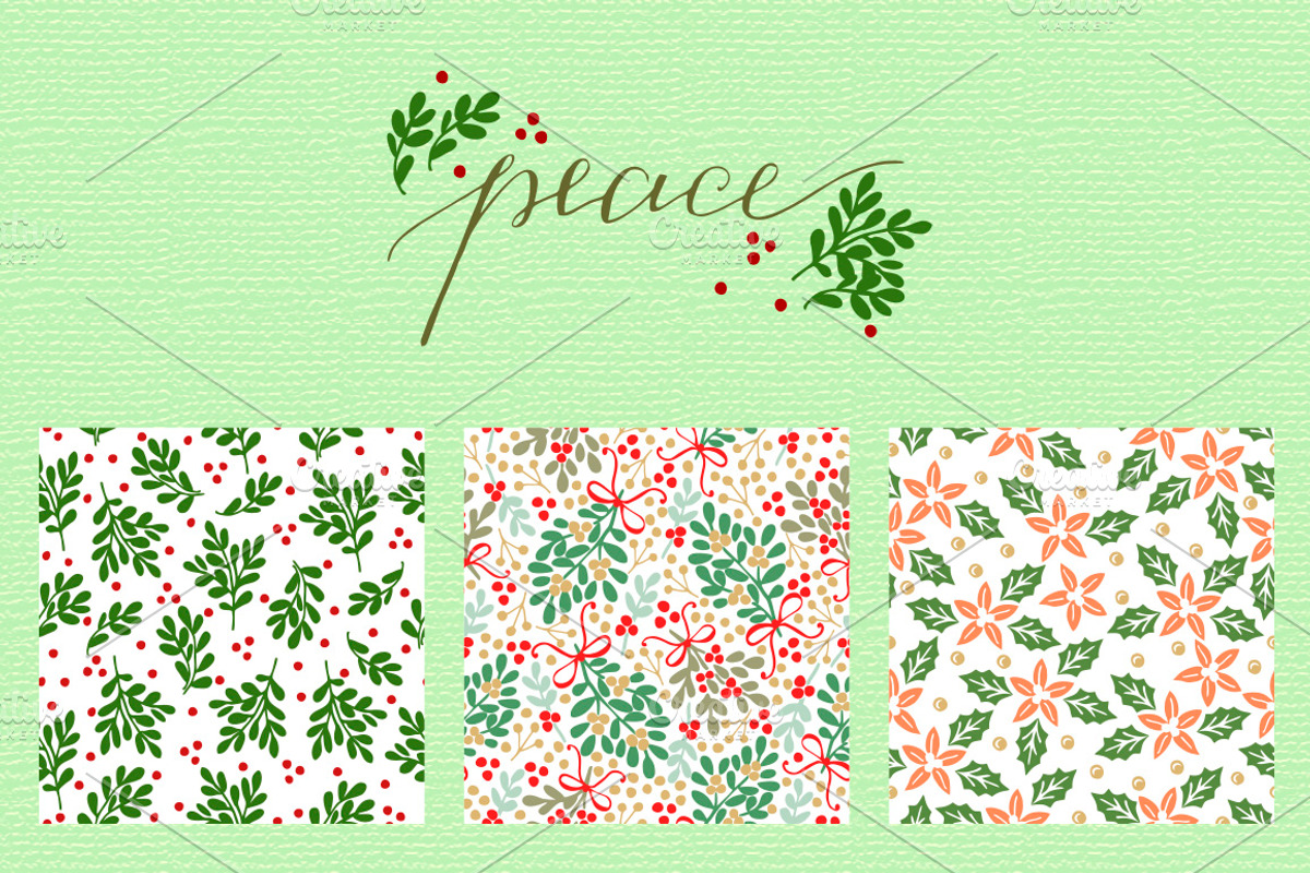 Holiday Patterns collection, a Pattern Graphic by Ola-la-la (Photo 5 of 12)
