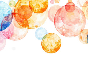 A cheerful, abstract watercolor pain, a Photo by LOGOCREATIVE