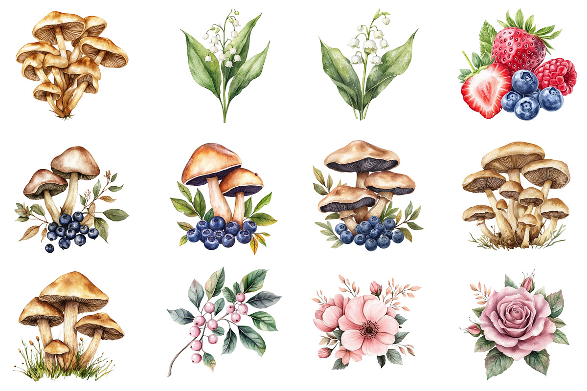 Botanical Forest Wildflower, an Illustration by CitraGraphics (Photo 4 of 5)
