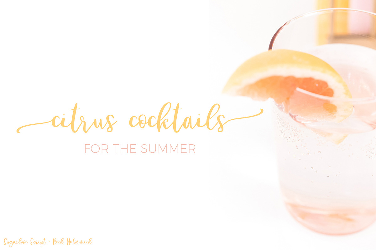 Sugarlove Script, a Script Font by Beck McCormick (Photo 3 of 9)