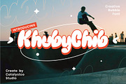 Khuby Chib Creative Bubble Font, a Script Font by Catalystco Studio (Thumbnail 1 of 7)