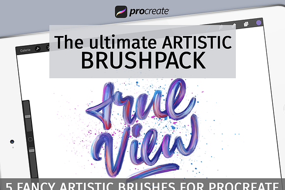Artistic brush pack for Procreate preview 8