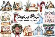 Christmas Home Clipart Bundle, an Illustration by Daily.Designs (Thumbnail 1 of 5)