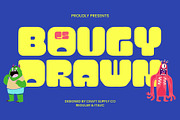 CS Bougy Drawn, a Sans Serif Font by Craft Supply Co. (Thumbnail 1 of 8)