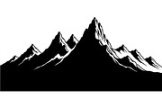 Mountain Skyline Silhouette, an Object Graphic by Designer_Momina (Thumbnail 4 of 20)