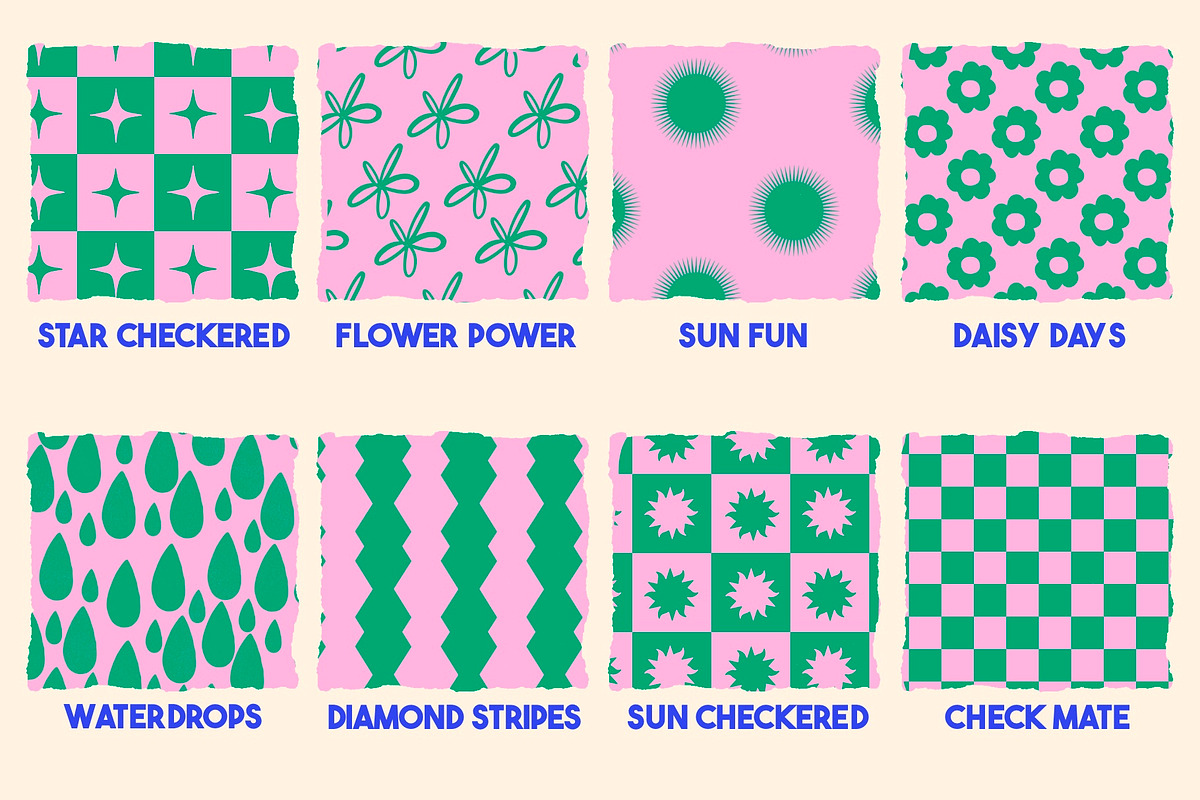 Pattern brushes for Procreate, a Brush Add-On by KJP Designs (Photo 2 of 14)