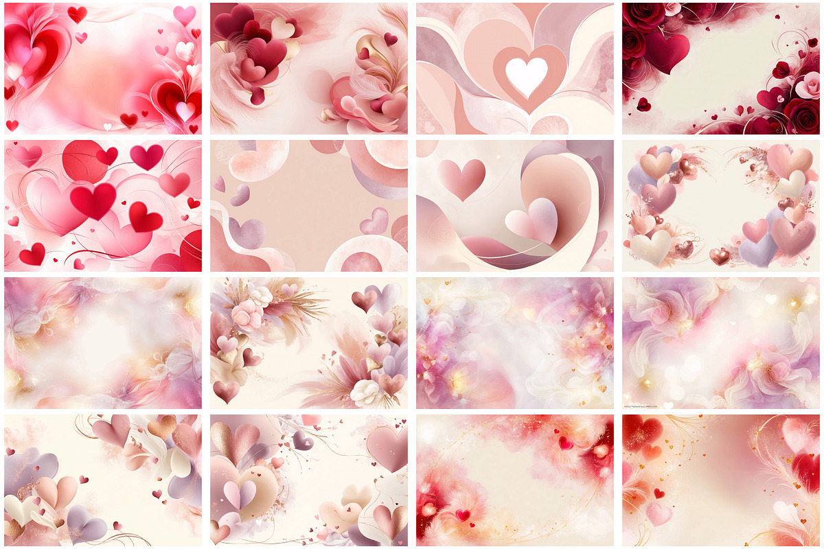 Valentine Digital Paper, a Background Graphic by Forhadx5 (Photo 3 of 13)