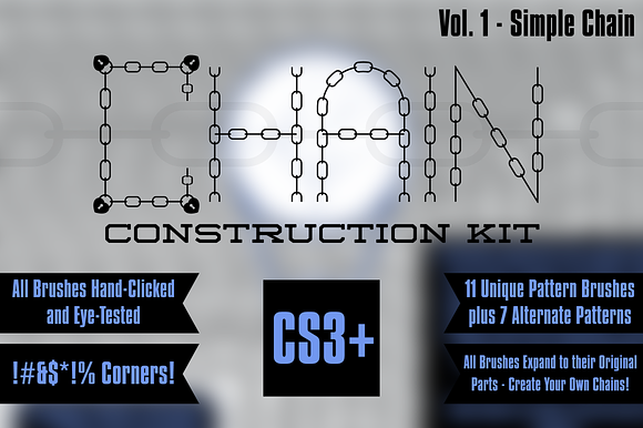 Illustrator Chain Pattern Brushes 01 preview 3
