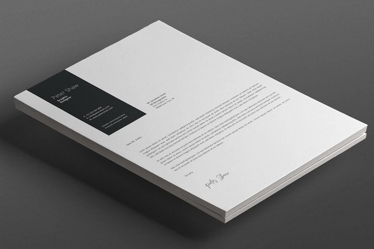 Peter Resume Template, a Resume Template by Nina Shaw (Photo 5 of 11)