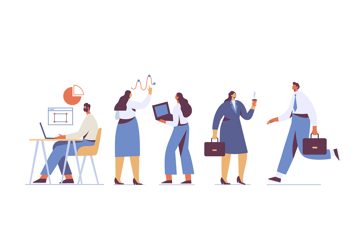 Business people vector bundle, a Person Illustration by Vector_Art (Photo 6 of 18)