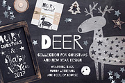 DEER | Festive design collection, an Object Graphic by Daria Miazhevich (Thumbnail 1 of 7)