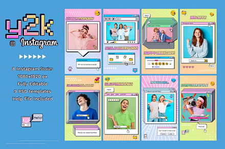 Y2K Instagram Stories, a Design Template by Andrew Skoch Design