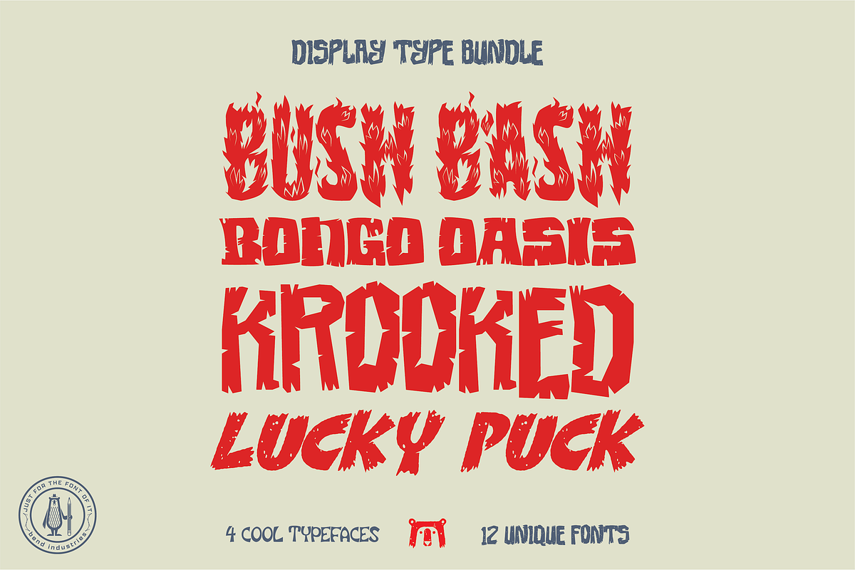 Font Collection | 4 Unique Styles, a Sans Serif Font by Bend Industries (Photo 1 of 11)