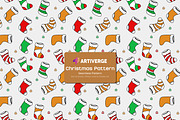 Christmas Socks Icons Pattern Design, a Graphic by Artiverge (Thumbnail 1 of 7)