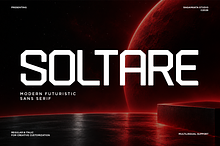Soltare - Futuristic Tech Sans Font