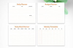 2024 Colorful Daily Planner Layout