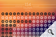 154 TOURISM icons, a Templates & Theme by Palau (Thumbnail 1 of 4)