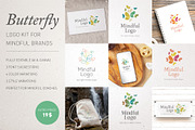 Butterfly Bloom – Mindful Logo Kit, a Branding & Logo Template by Elibee (Thumbnail 1 of 11)