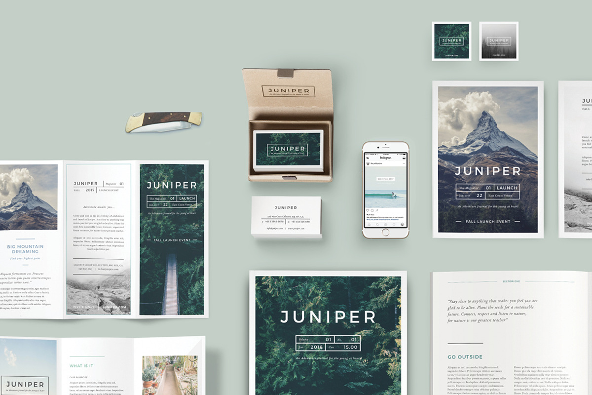 J U N I P E R  Branding Bundle!, a Packaging Mockup by 46&2 Collective (Photo 19 of 21)