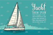 Poster and engrave yacht club, an Illustration by MoreVector (Thumbnail 4 of 6)