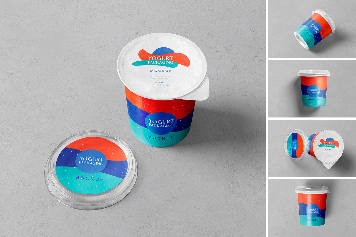 Yogurt Cup Mockup, a Product Mockup by PixelVoyager | Creative Market