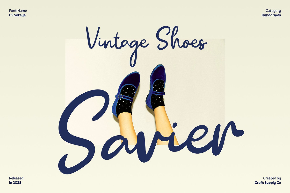 CS Soraya – Handwritten Script, a Script Font by Craft Supply Co. (Photo 5 of 8)