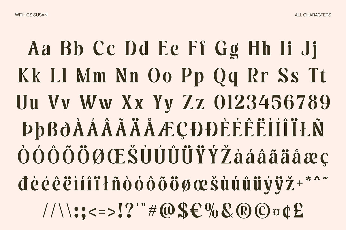 CS Susan – Classic Serif Font, a Serif Font by Craft Supply Co. (Photo 8 of 8)