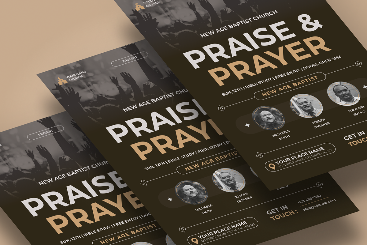 Church Conference Flyer, a Flyer Template by SquidPixey (Photo 5 of 6)