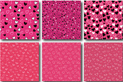 Black and Pink Valentine Pattern, an Illustration by CraftArtStudio (Thumbnail 3 of 3)