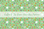 Coffee and Tea Icons and Patterns, a Food Illustration by Vectorikart (Thumbnail 2 of 3)