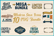 Modern Save Icons SVG Bundle, an Object Illustration by Artivon (Thumbnail 1 of 4)