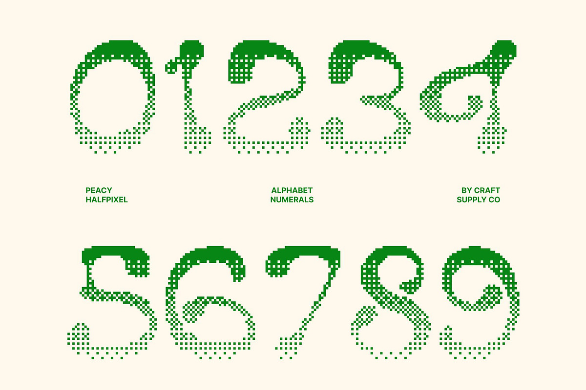 Peacy Halfpixel, a Serif Font by Craft Supply Co. (Photo 4 of 8)