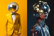 41 Disco ball heads, a Person Photo by Handmadefont (Thumbnail 9 of 9)