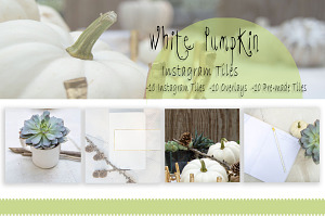 White Pumpkin Instagram Overlays