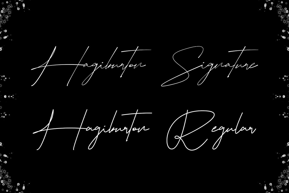 Hagiburton | Stylish Signature, a Script Font by Jadatype.id (Photo 2 of 5)