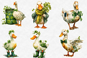 St Patrick's Goose Clipart, an Illustration by Designworld (Thumbnail 3 of 3)