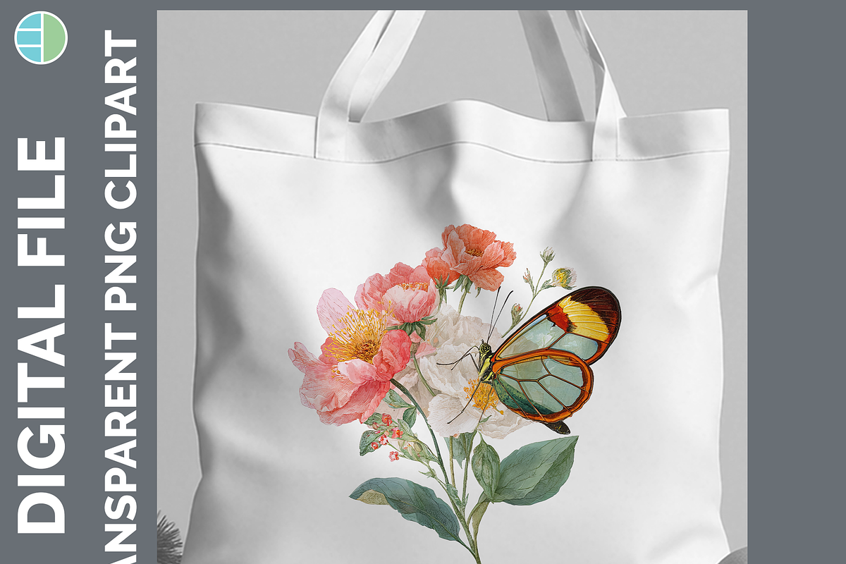 Boho Western Butterfly Clipart, PNG, an Animal Illustration by Enliven Designs (Photo 3 of 9)
