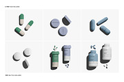 Pills and Bottle Mockup Set, a Packaging Mockup by Renderteam (Thumbnail 2 of 14)