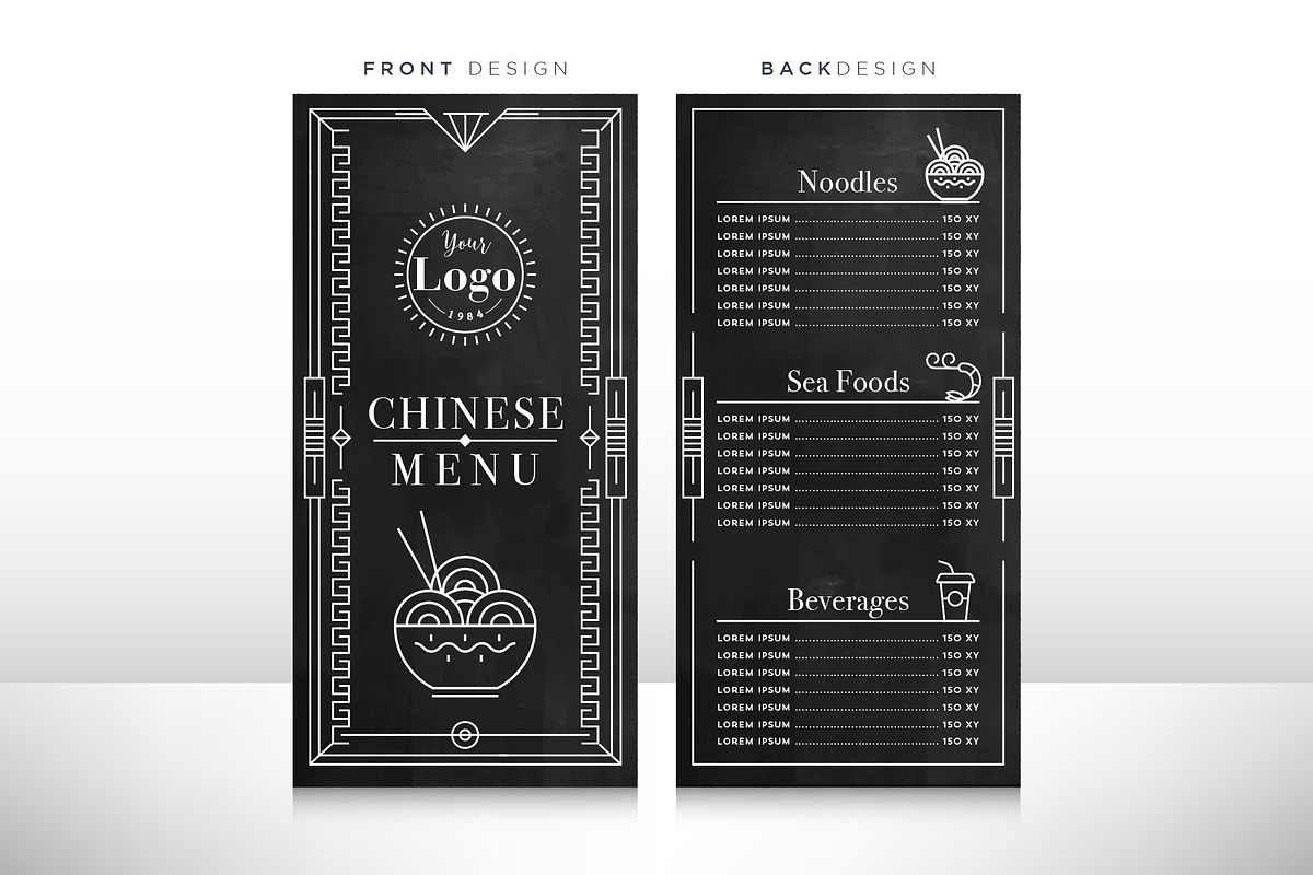 90 Linear Style Menu Designs, a Templates & Theme by Kursat Unsal (Photo 16 of 23)
