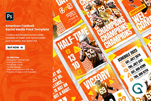 American Football Social Media Pack